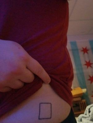 Square 5/5 on my hip because its hip to be square