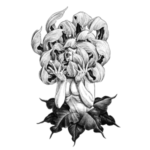 Available. #blackwork #linework #flash #design #drawing #illustration #chrysanthemum #lady #woman #flower #illson #illsontattoo