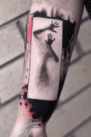 tattoo by sasha made #sashamade #darkart #painterly #abstract #hands #surreal
