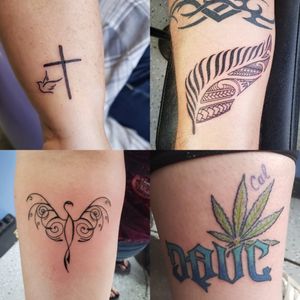 Once again im a slacker at posting pictures of tattoos I do.  Here a few from the past few days.Message me to setup your next tattoo.Please like and follow me @tattooedbyjesseFB, IG, SC, pinterest, tumblr, twitter, tattoodo app, and for my artist page; www.facebook.com/tattooedbyjesse#TattooedByJesse #ComeGetSomeInk #LoyaltyTattooCompany #DynamicBlack #Fusioninks #EternalInks #Tattoo #Tattoos #MichiganTattooArtists #MichiganPiercers #Tattooed #Xion #xiontattoomachine #cross #fern #dove #phoenix #420 #dave #bluefade #leaf
