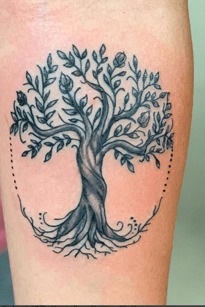tree with roots tattoo meaning