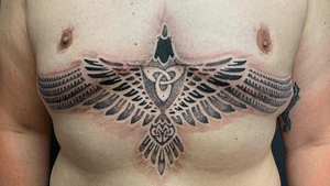 Rafa-Tattoo scar coverup dot work 