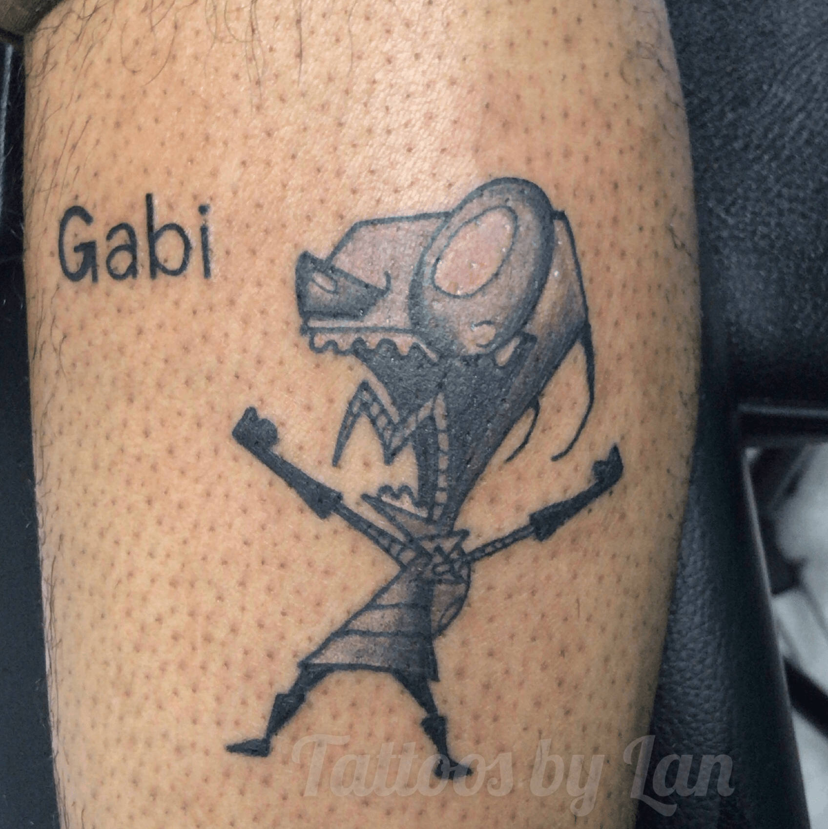 Invader Zim Done by Mike at 405 Studio in OKC  rtattoo