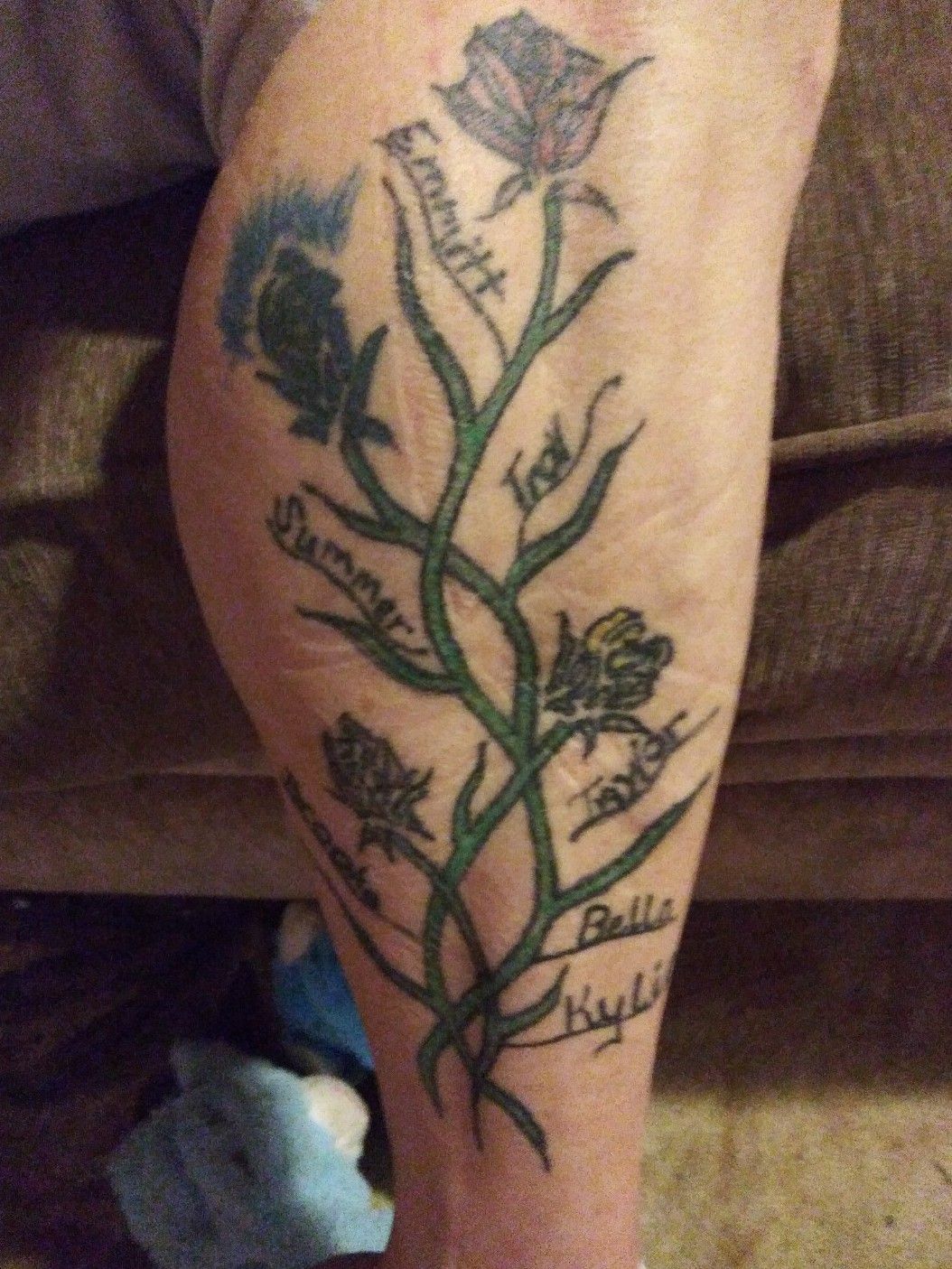 A tattoo I did to signify all the grandparents involved in their grandkids  life ltattoos on IG  rTattooDesigns