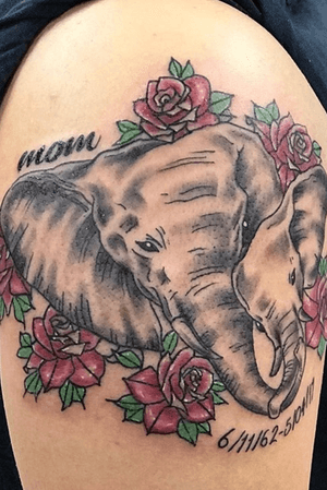Super cool neo trad style elephant piece i got the pleasure of working on! 