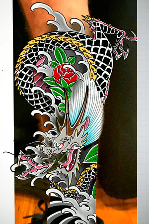 Dragon study for upcoming leg sleeve. If youre into Japanese style tattooing, leave a message and we can get your next tattoo going. 