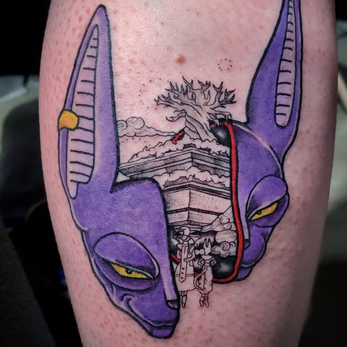 Tattoo uploaded by Jio Draws • Lord Beerus and Wis. Home sweet home