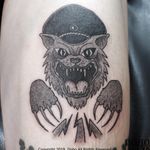 Russian Criminal Tattoo Wolf