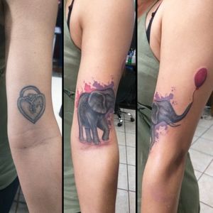 #coveruptattoo #elephanttattoo 