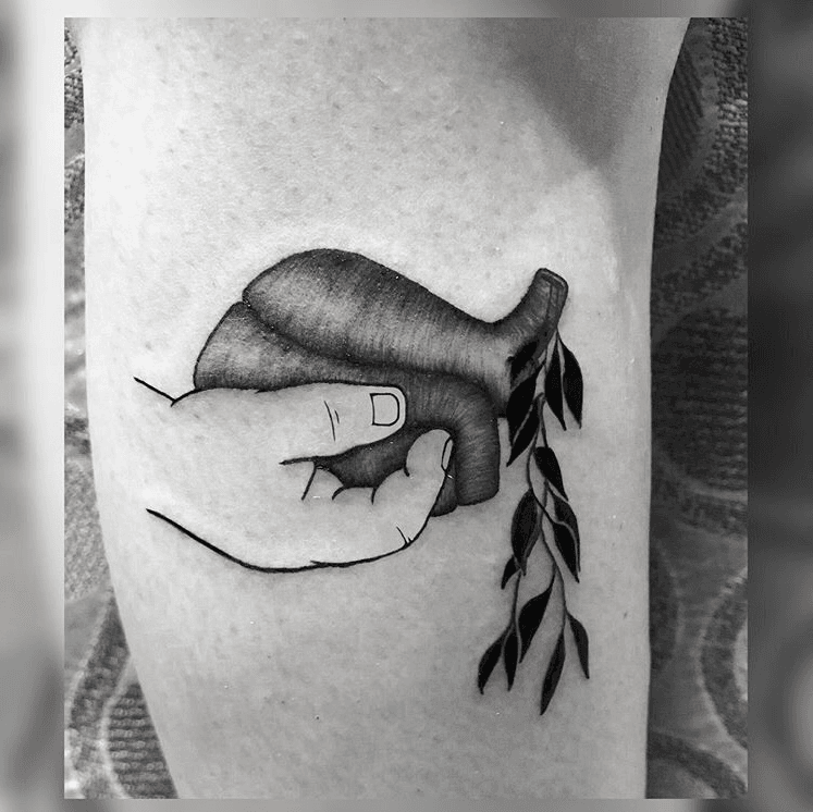 Pothos Leaves by DC Wallin  Eight of Swords Tattoo