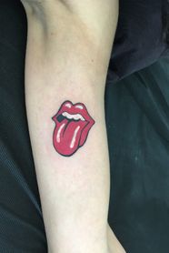 Rolling Stones Logo Tattoo