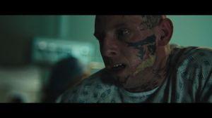 Jamie Bell as Bryon Widner in Skin #Skin #Skinmovie #NeoNazi #tattooremoval #transformation #tattoomovie #BryonWidner #JamieBell #GuyNattiv