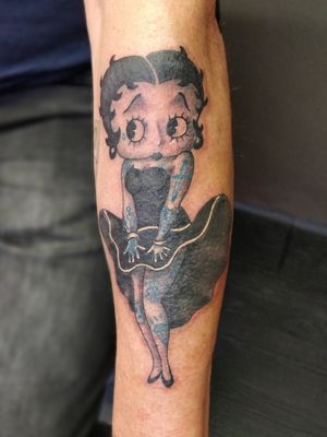 Tattooed Betty Boop.