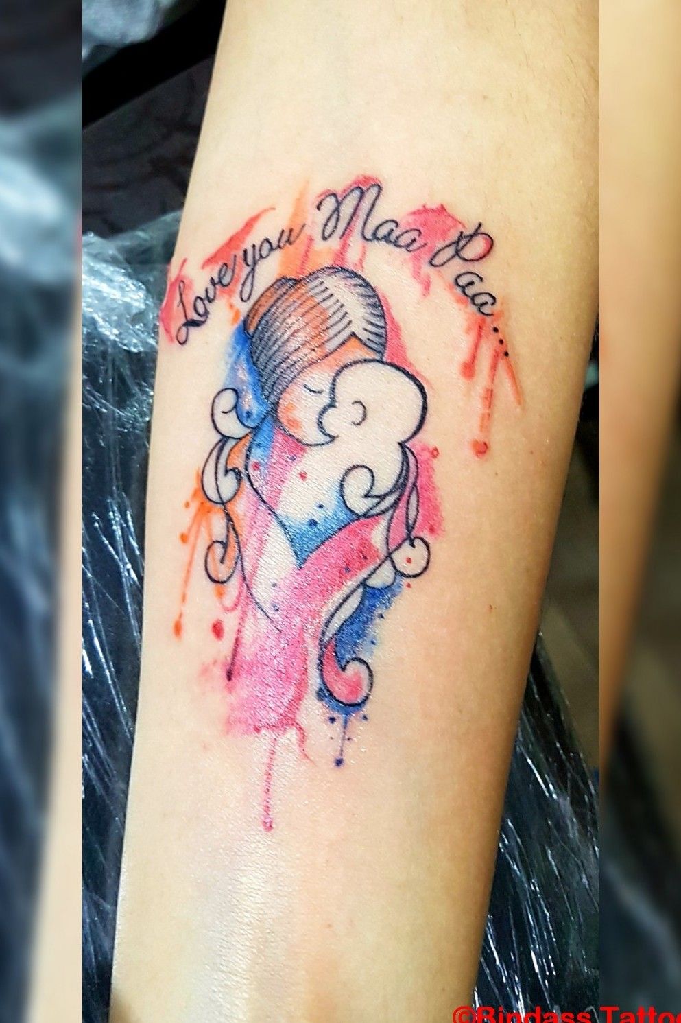 Maa  Paa Tattoo by Akky SKIN  Skin Machine Tattoo Studio  Facebook