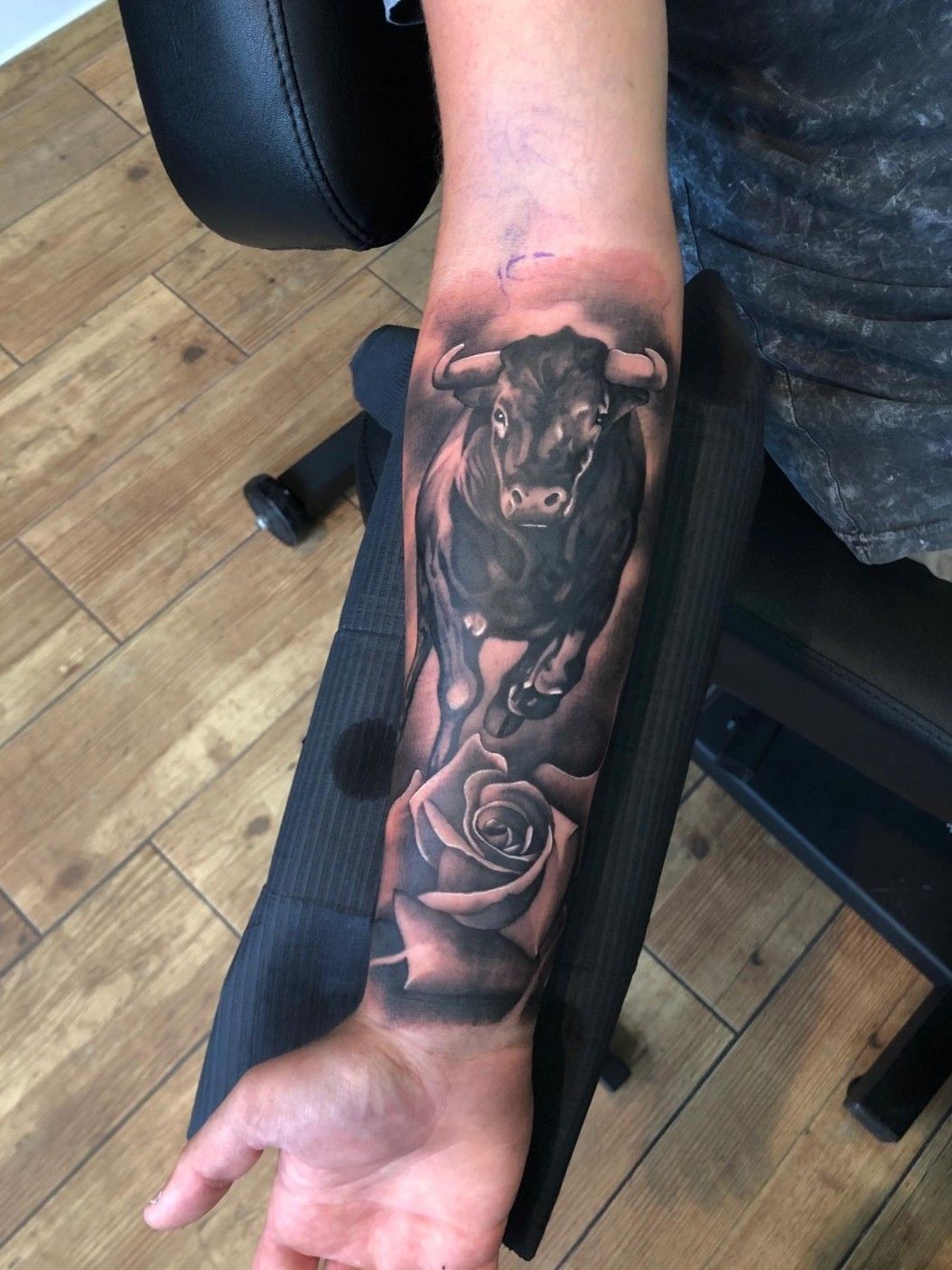 Woman and Roses Sleeve  Blackwood Tattoo Studio