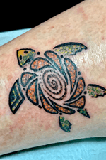 My own style turtle for a 69 year old client.. 