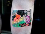 Takato Yamamoto tattoo by Julian Llouve #JulianLlouve #TakatoYamamoto #NewYork #Brooklyn #japanese #color #surrealism #surreal #tattooedtravels #tattooideas #tattooshop #tattoostudio #travel #tattoos