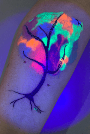UV tattoo on arm #UVink #uv 