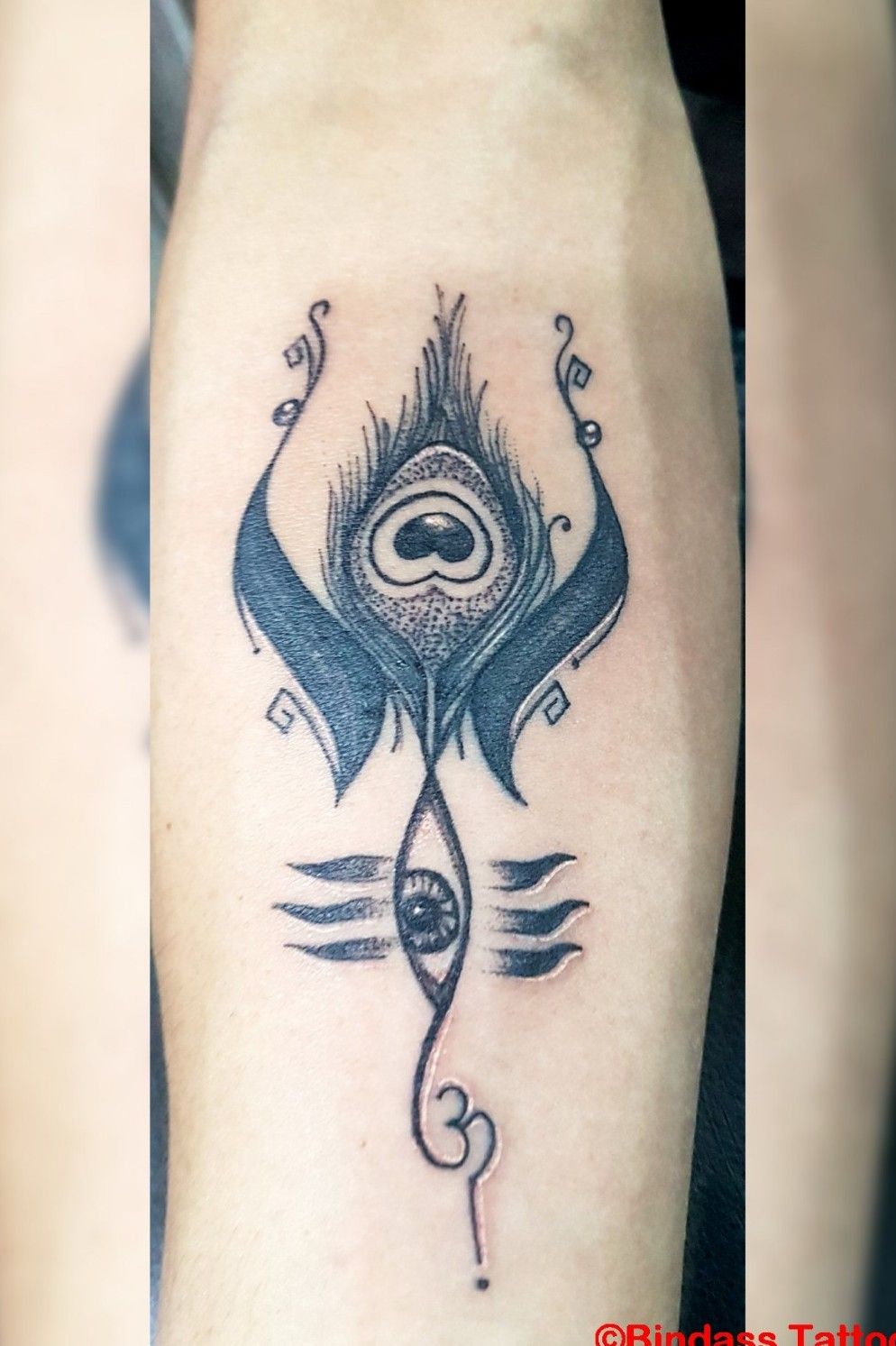 Peacock Feather tattoo T  Dev Tattoos  Tattoo Artist in New Delhi India