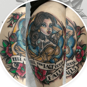 Pin up tattoo bell