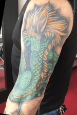 Huge Cover Up - Can’t see the Old Tattoo behind the Dragon at all 