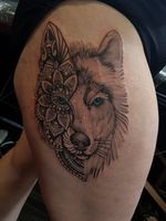 #wolfthigh #mandalawolf #wolftattoo #tattoo #blackwork #blueeyes #brightblue #patterns #blackworktattoos #thightattoo #thightattoos