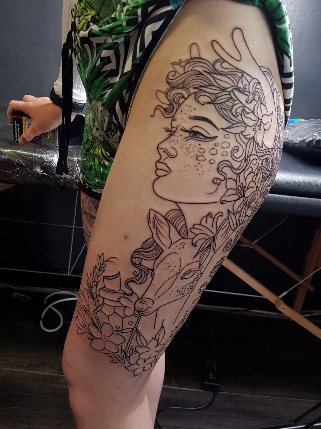 Instagram post by Chiktattoo  Steve  Aug 12 2019 at 931pm UTC  Hip  thigh tattoos Beautiful flower tattoos Hip tattoos women