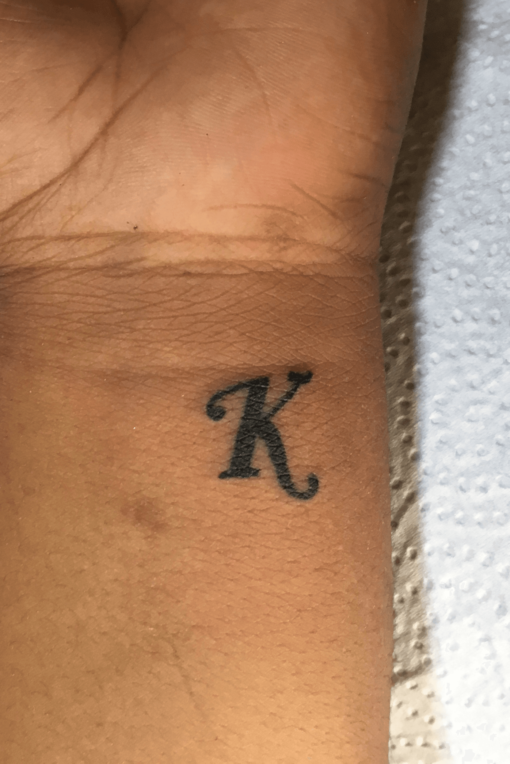 K Letter Temporary Tattoo set of 3  Etsy Australia