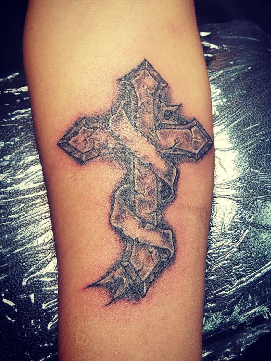 Stone Cross tattoo