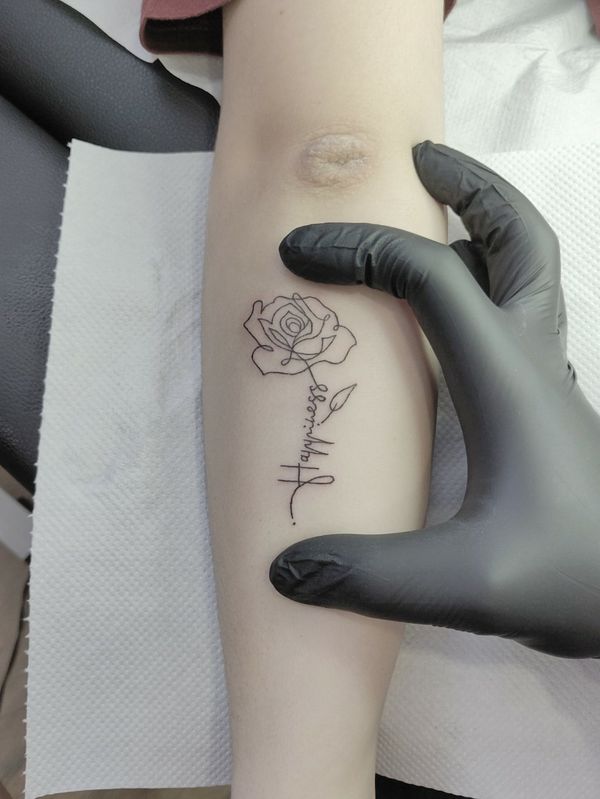 Tattoo from sketch tattoo studio