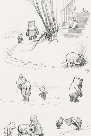 E.H. Shepard Winnie the Pooh drawings