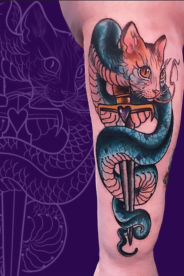 Tattoo from Erika Purple Heart