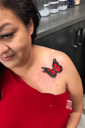 3D Butterfly tattoo