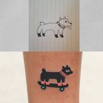 Dog tattoo by Zzizzi Boy #Zzizziboy #dogtattoos #dogtattoo #dog #animal #petportrait #pet #love #family