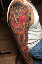 Red dragon sleeve 
