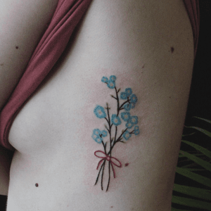 Some forget me nots for Dani. Loved doing this piece and I can’t wait to do the other side!