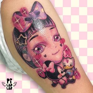 .🎀🎀🎀🎀🎀🎀🎀🎀🎀🎀🎀.GIRL LOVES MINNIE & DAISY.🧸💖🧸💖🧸💖🧸💖🧸💖🧸.Thanks to dear lovely mommy making a tattoo from me. Thanks for your trust! She has an adorable daughter who loves minnie and daisy. 🥰💕.♡MAKE A TATTOO BY PI LANLAN♡♡HOPE TO SEE YOUR MESSAGES SOON♡#plinthespace #tattoo #art #ink #design #macarons #wristtattoo #kawaiifashion #kawaiitattoos #kawaii #love #colorful #sweet #lovely #supercutetattoos #supercute #dessert #desserttattoo #入墨紋身 #刺青 #紋身 #girltattoo #girl  #cat #台北美食 #抖音 #台北景點 #台灣景點 #美食 #抖音上癮