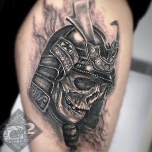 Black and Grey,Skull,Japanese Tattoo