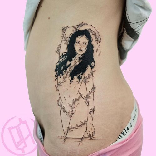 Pin Up tattoo by Sad Amish Tattooer #SadAmishTattooer #pinuptattoos #pinuptattoo #pinup #pinupgirl #lady #babe