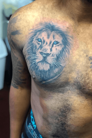 Lion chest piece 🦁 ig:bigguappink
