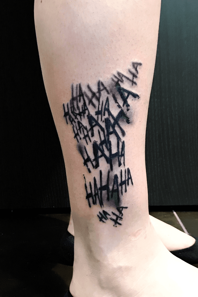Tattoo uploaded by Carla Lagana • Avant-garde joker slogan • Tattoodo