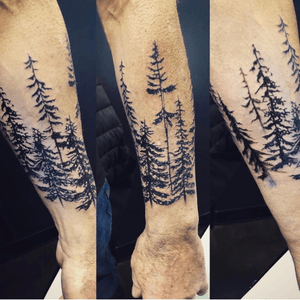 Pine forest wrapping forearm