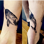 Spooky narwhal on ankle