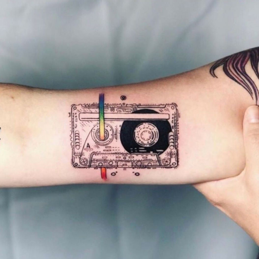 Cassette Tape tattoo by nicholastattoos at theartisantattoo in  Liverpool NY nicholastattoos nicktoscano theartisantattoo  Instagram