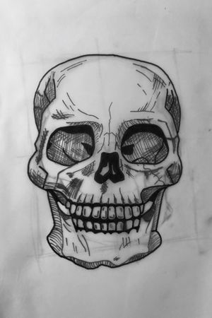 My first sketch! #sketch #skull