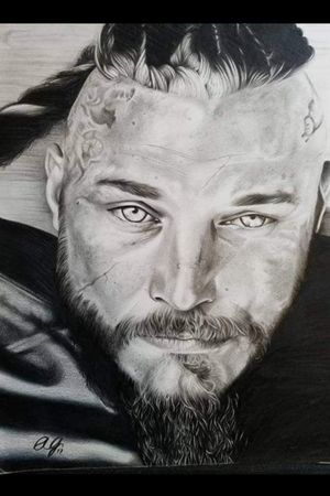 Original pencil drawing of Ragnar