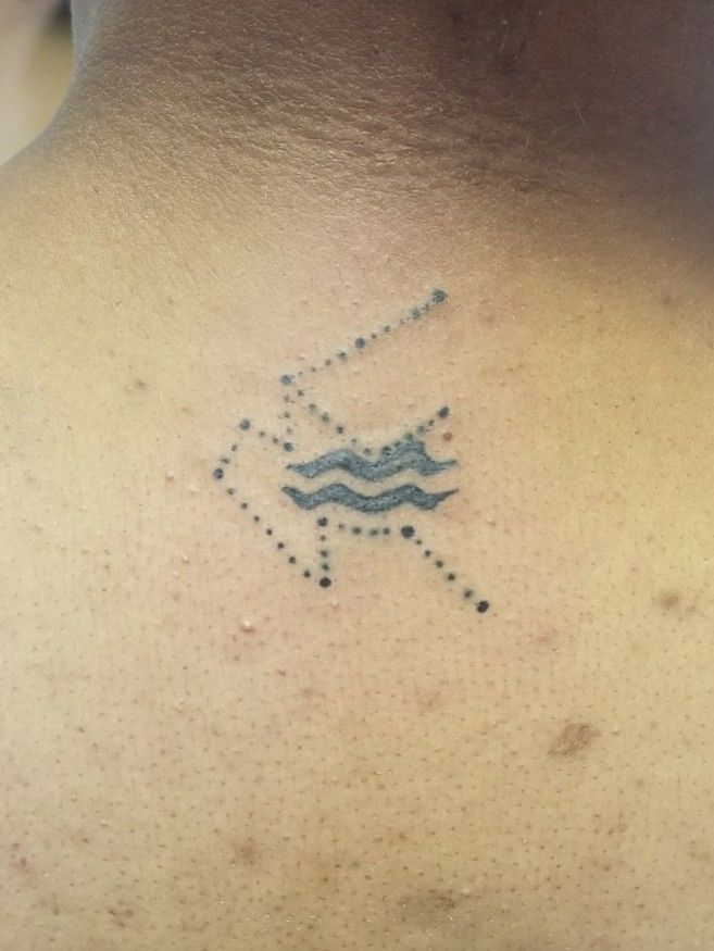 Geometric aquarius by Amber  Aart Accent New Orleans Louisiana  rtattoos