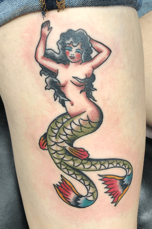 Traditional siren or mermaid to lure sailors