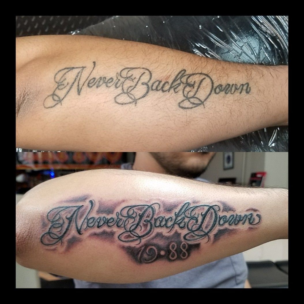 Tattoo uploaded by Manny Mendez • Never back down fix-up • Tattoodo