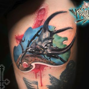 #beetle #tattooeurope #colortattoo #moscowtattoo